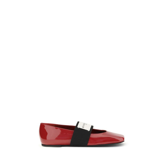 Ballerines Givenchy en cuir rouge