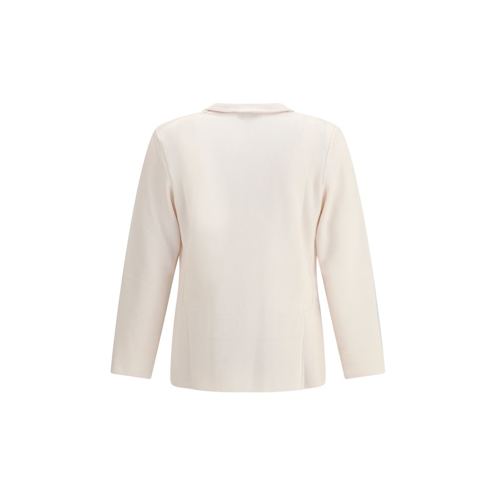 Manteau en laine crème Lardini