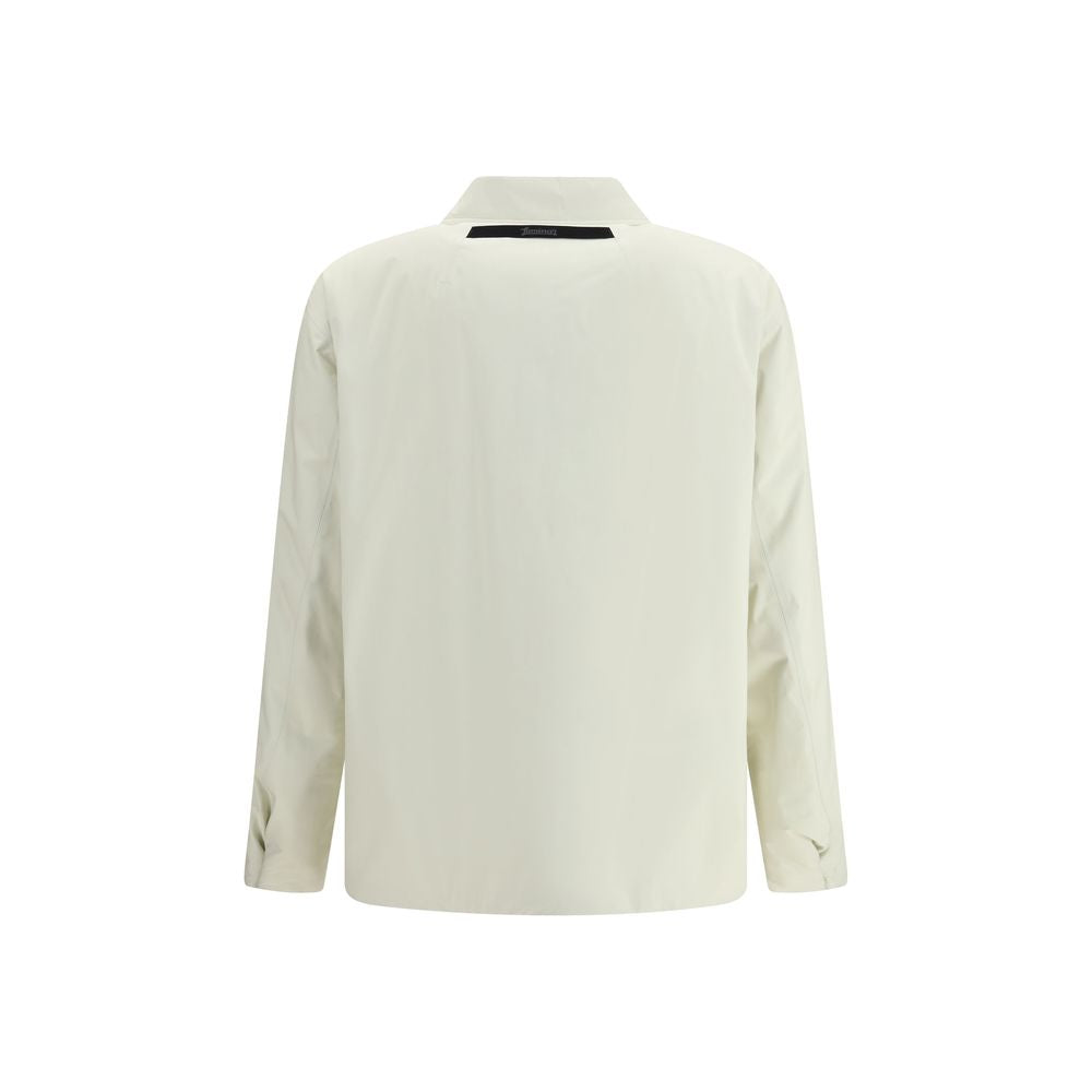 LAMINAR Cream Nylon Coat - Elegant and Functional Winter Layering
