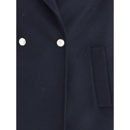 Manteau en laine polaire bleue Cruna
