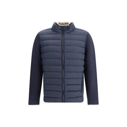 Manteau en laine bleu Herno