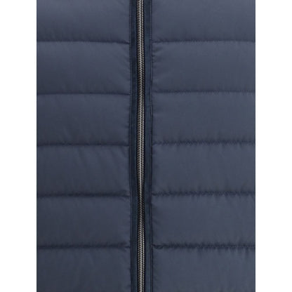 Manteau en laine bleu Herno