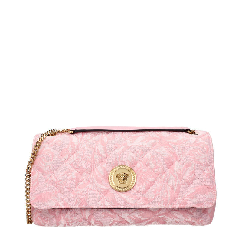 Versace Pink Fabric Shoulder Bag - Luxury Fashion Accessory