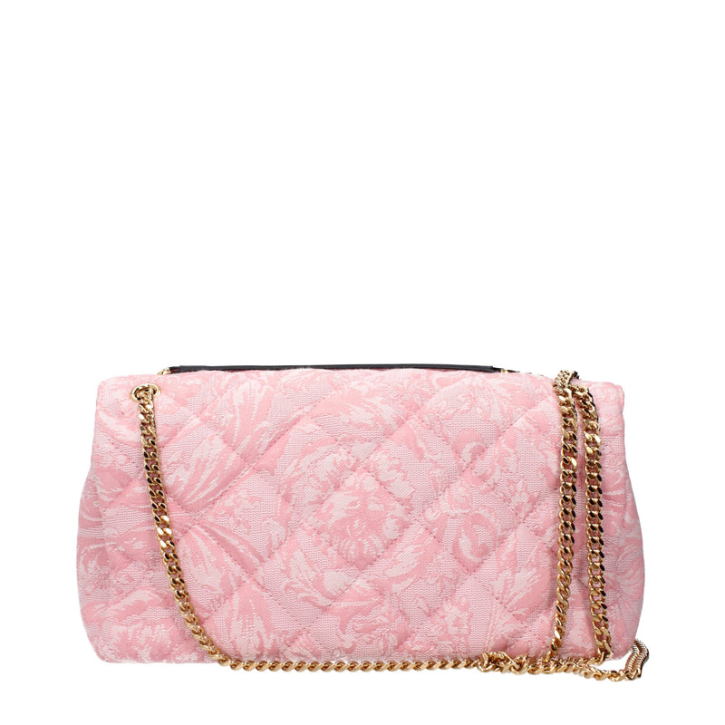 Versace Pink Fabric Shoulder Bag - Luxury Fashion Accessory