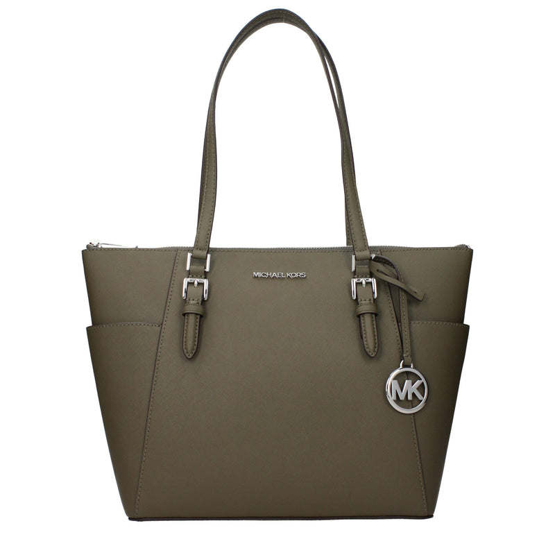 Michael Kors Green Leather Shoulder Bag - Élégant et Polyvalent
