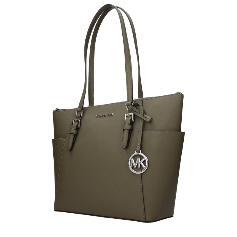 Michael Kors Green Leather Shoulder Bag - Élégant et Polyvalent