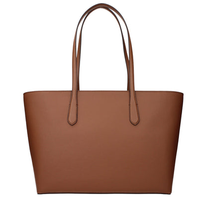Michael Kors Brown Fabric Shoulder Bag