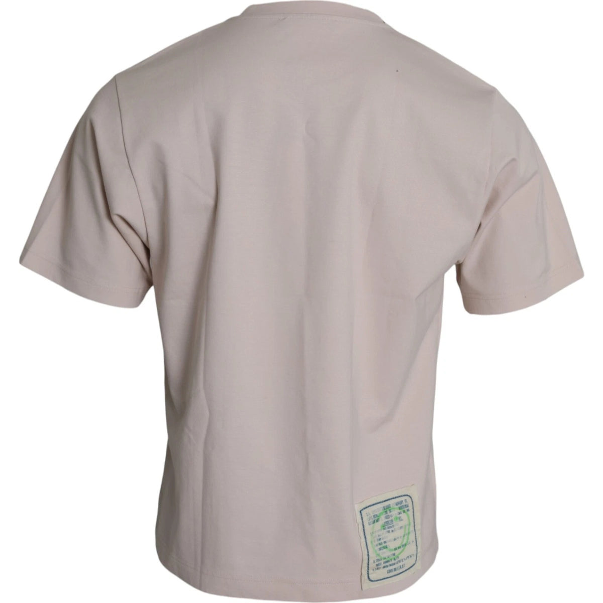 T-shirt à col rond Dolce & Gabbana en coton beige Cosmic Love