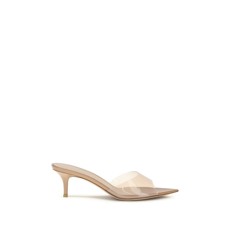 Gianvito Rossi Elle Beige Stiletto Heel Sandals for Women