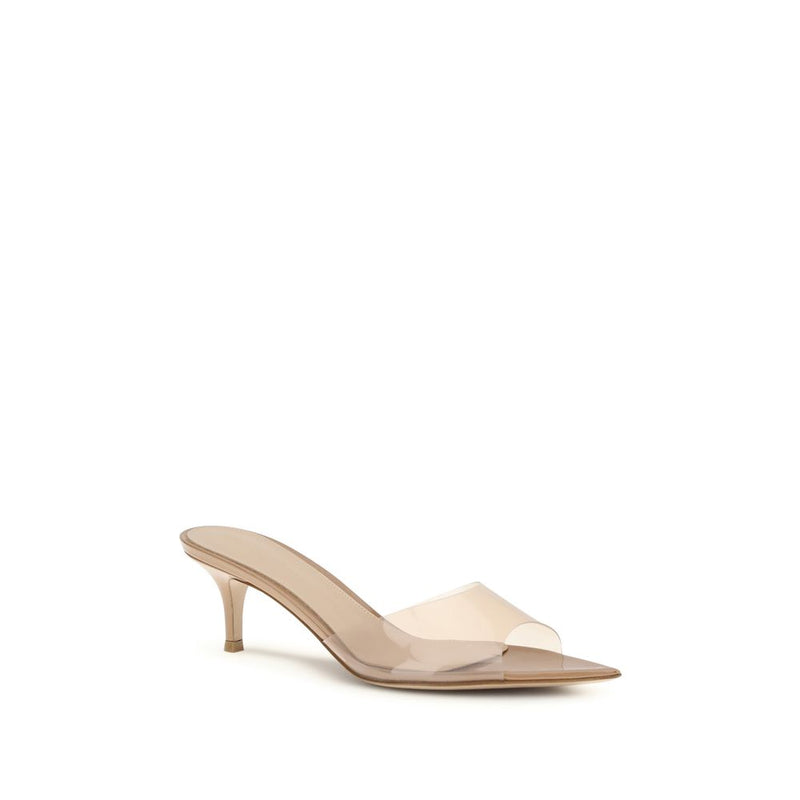 Gianvito Rossi Elle Beige Stiletto Heel Sandals for Women