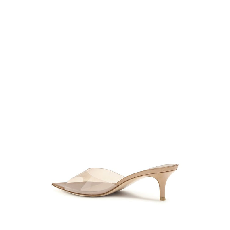 Gianvito Rossi Elle Beige Stiletto Heel Sandals for Women