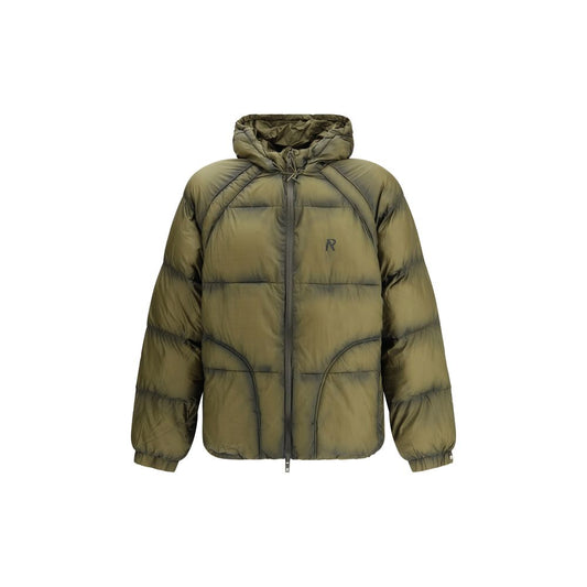 Manteau en nylon vert