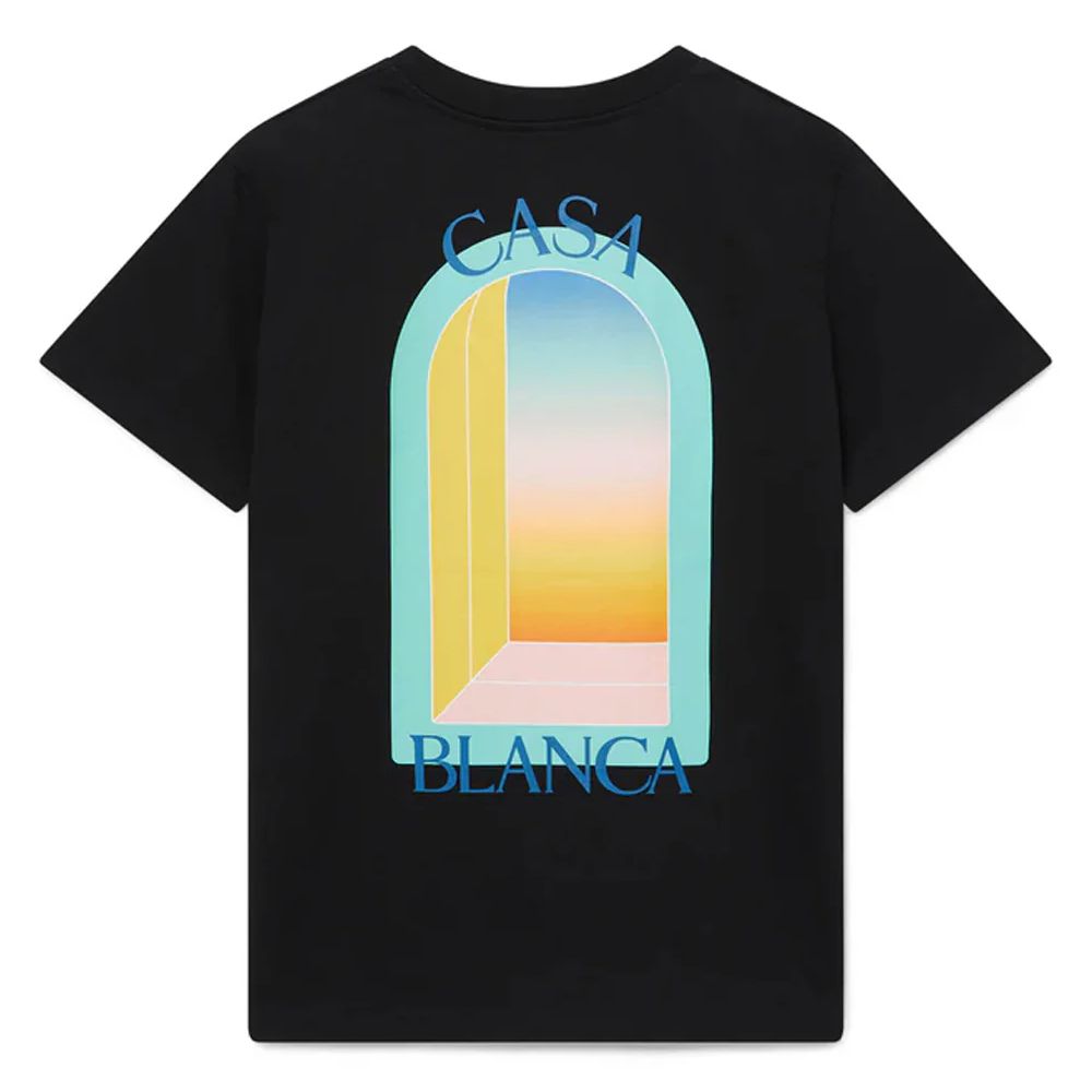 Casablanca Zwart Katoenen T-shirt