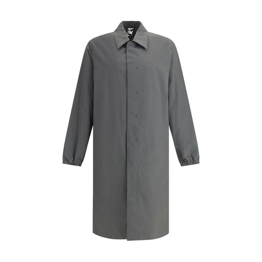 Manteau en polyamide gris GR10K