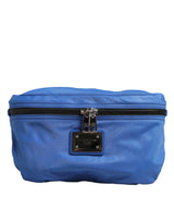 Sac banane Dolce &amp; Gabbana bleu à logo en nylon pour homme