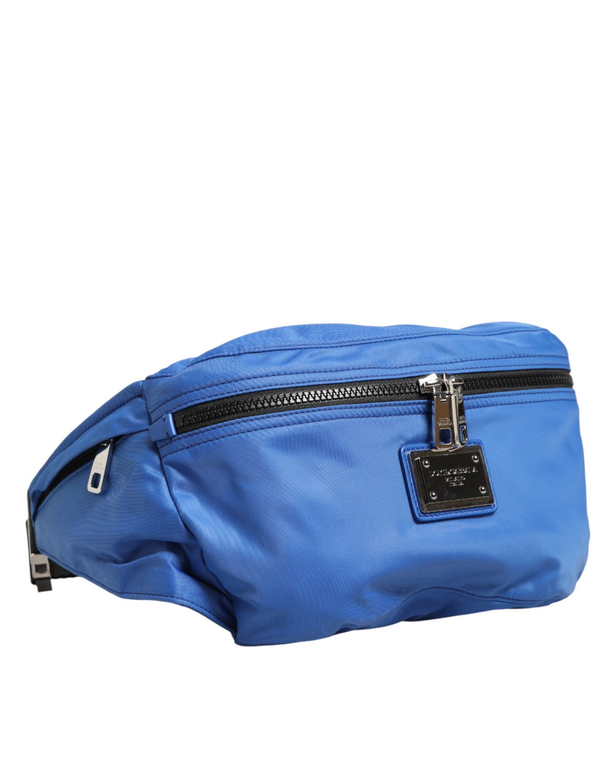 Sac banane Dolce &amp; Gabbana bleu à logo en nylon pour homme