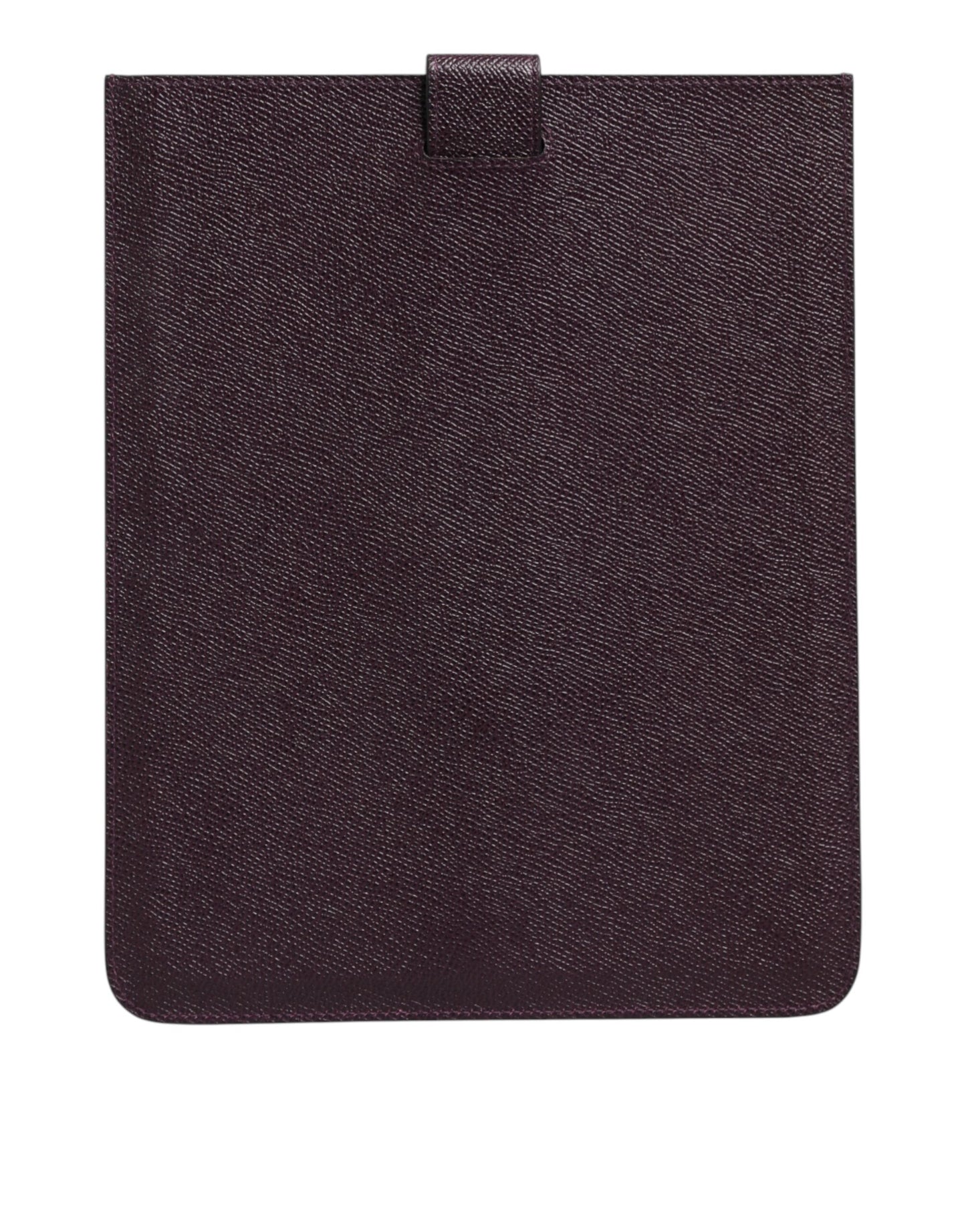 Étui pour tablette Dolce &amp; Gabbana en cuir marron foncé avec plaque logo