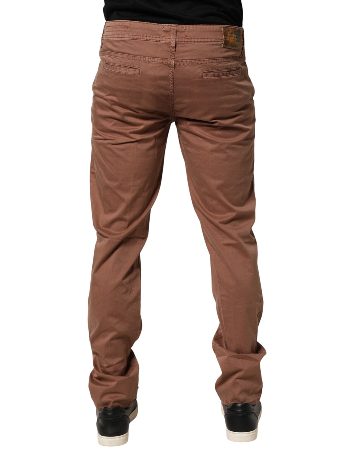 Barba Napoli Jean Slim Fit Marron Taille Mi-Haute pour Homme