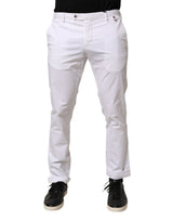 AT.P.CO Jeans Denim Blanc Skinny Fit Taille Mi-Haute