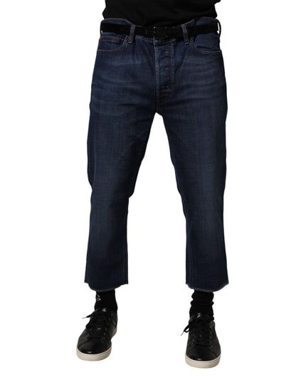 Jean court en coton bleu taille mi-haute Vivienne Westwood pour homme