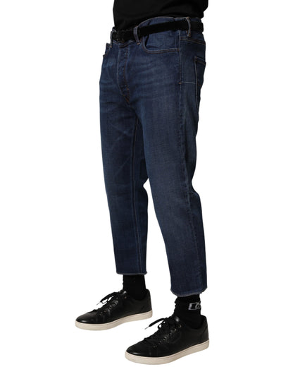 Jean court en coton bleu taille mi-haute Vivienne Westwood pour homme