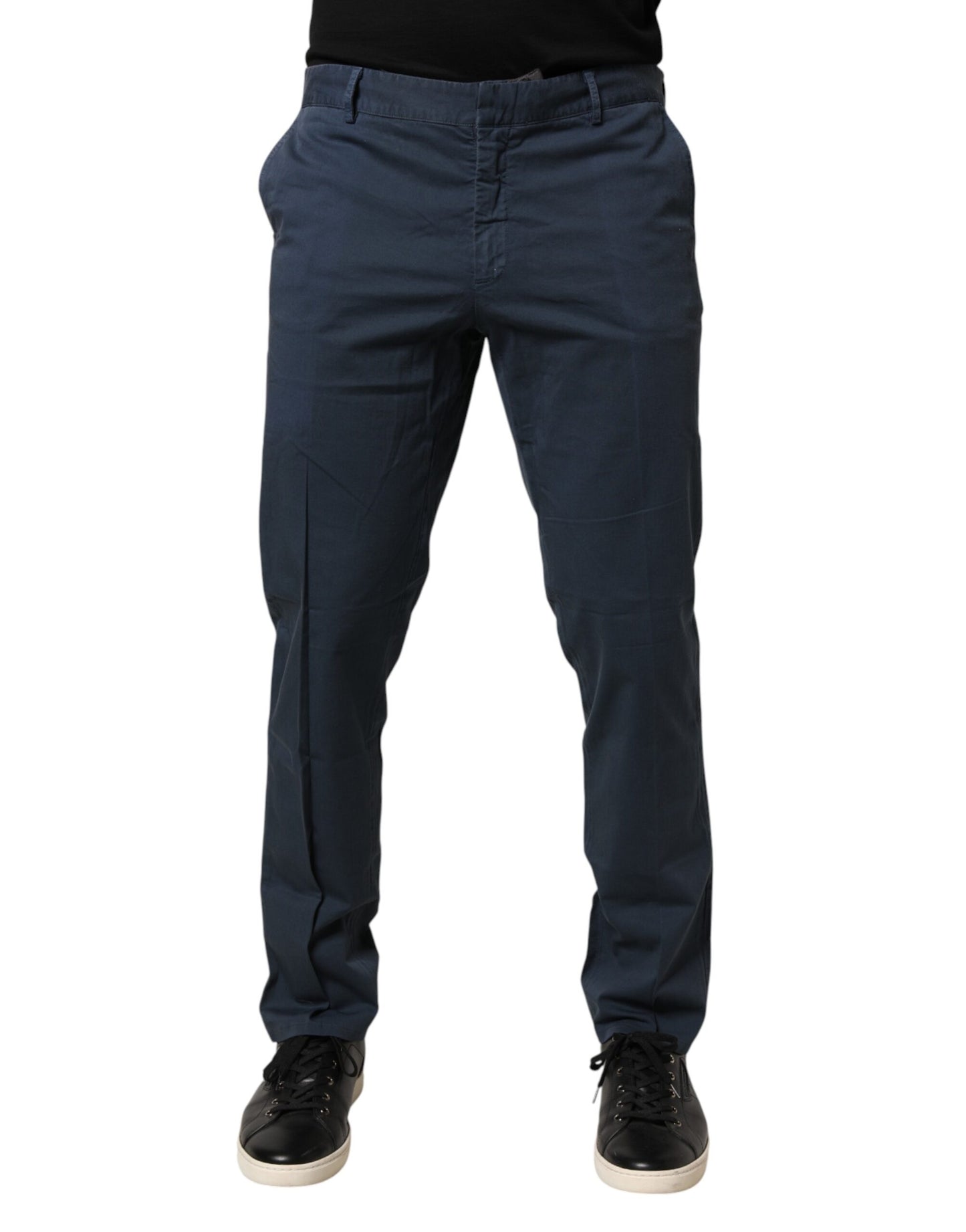 Pantalon chino bleu Master Coat coupe skinny taille mi-haute pour homme
