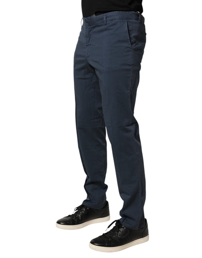 Pantalon chino bleu Master Coat coupe skinny taille mi-haute pour homme