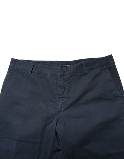 Pantalon chino bleu Master Coat coupe skinny taille mi-haute pour homme