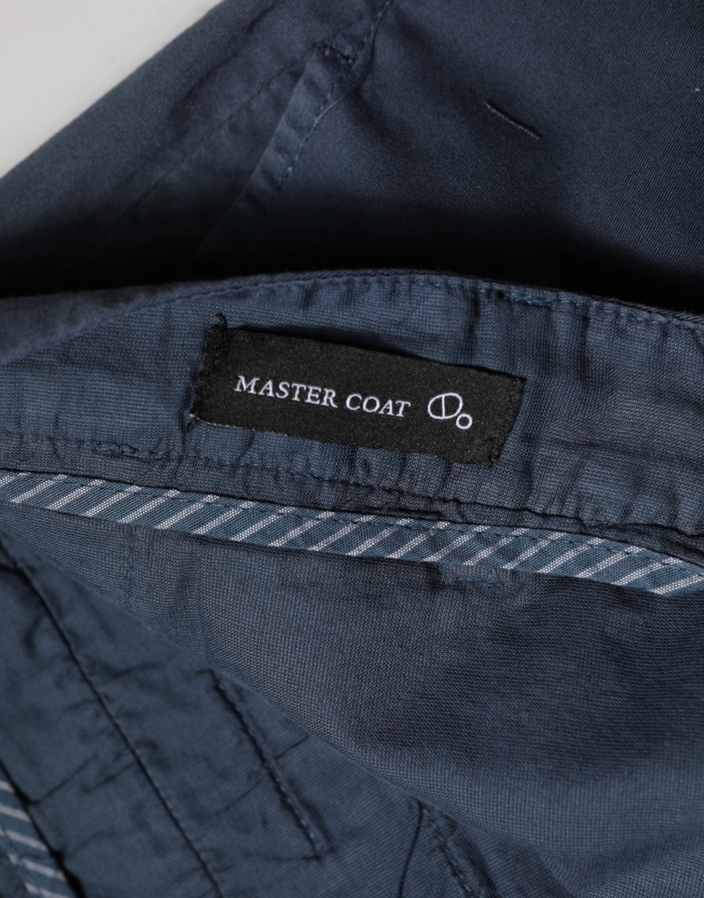 Pantalon chino bleu Master Coat coupe skinny taille mi-haute pour homme