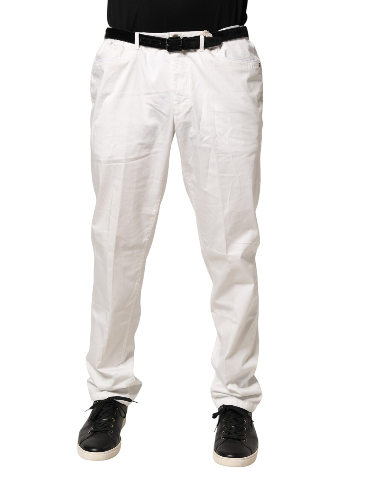Pantalon de Costume Tapered Blanc Domenico Tagliente