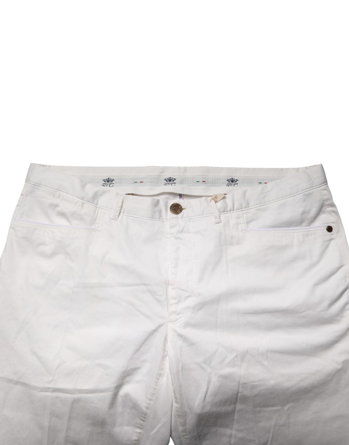 Pantalon de Costume Tapered Blanc Domenico Tagliente