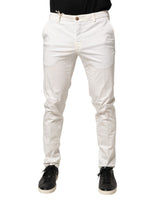 Pantalon Tapered Blanc Formelle Domenico Tagliente