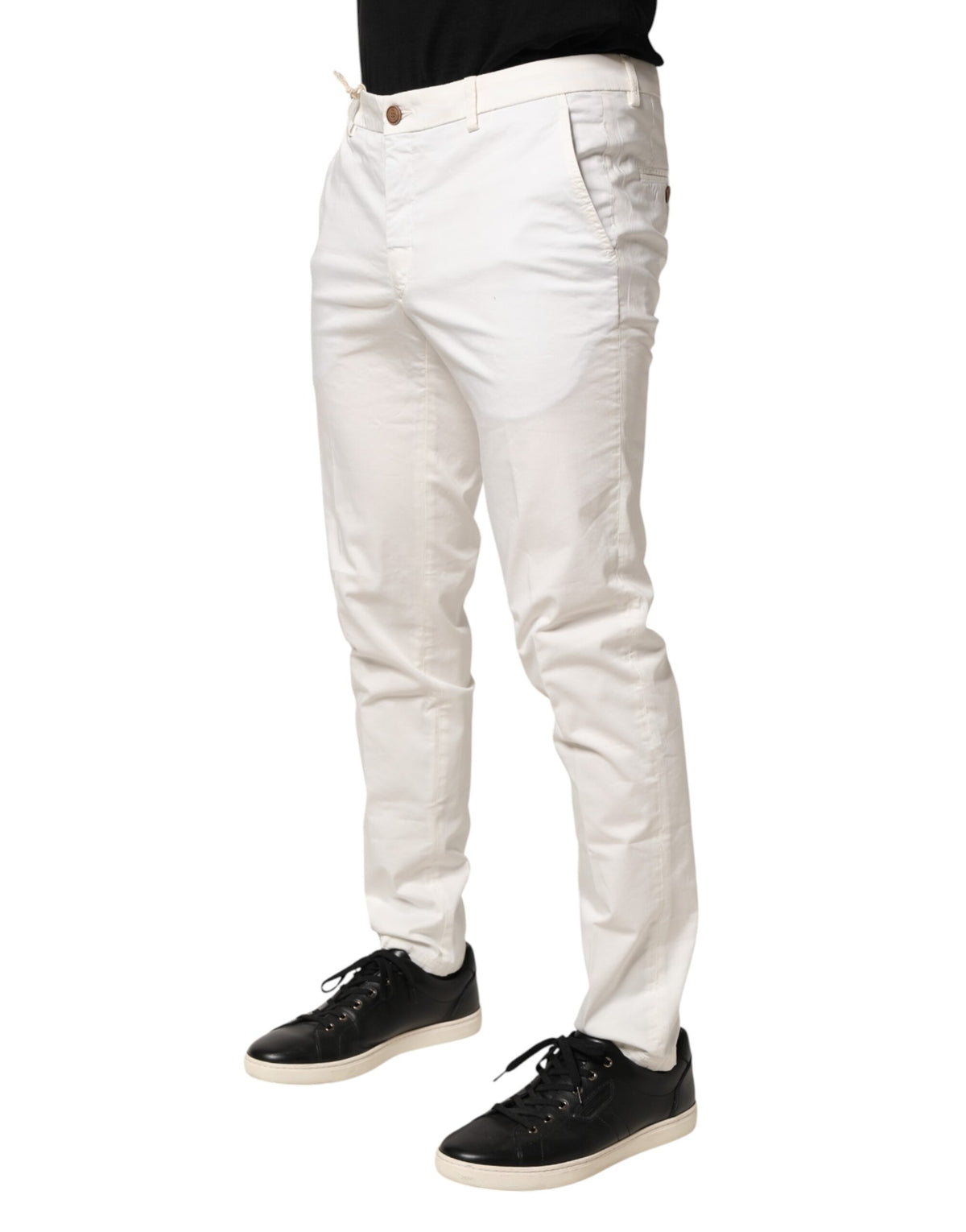 Pantalon Tapered Blanc Formelle Domenico Tagliente