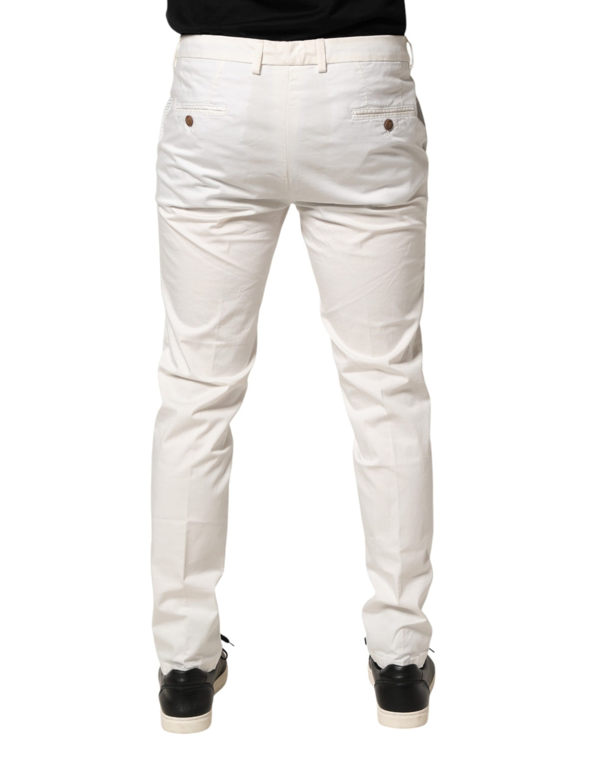 Pantalon Tapered Blanc Formelle Domenico Tagliente