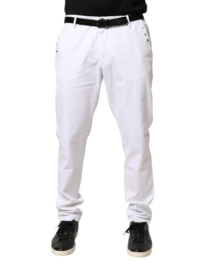 Jean skinny blanc AGLINI pour homme