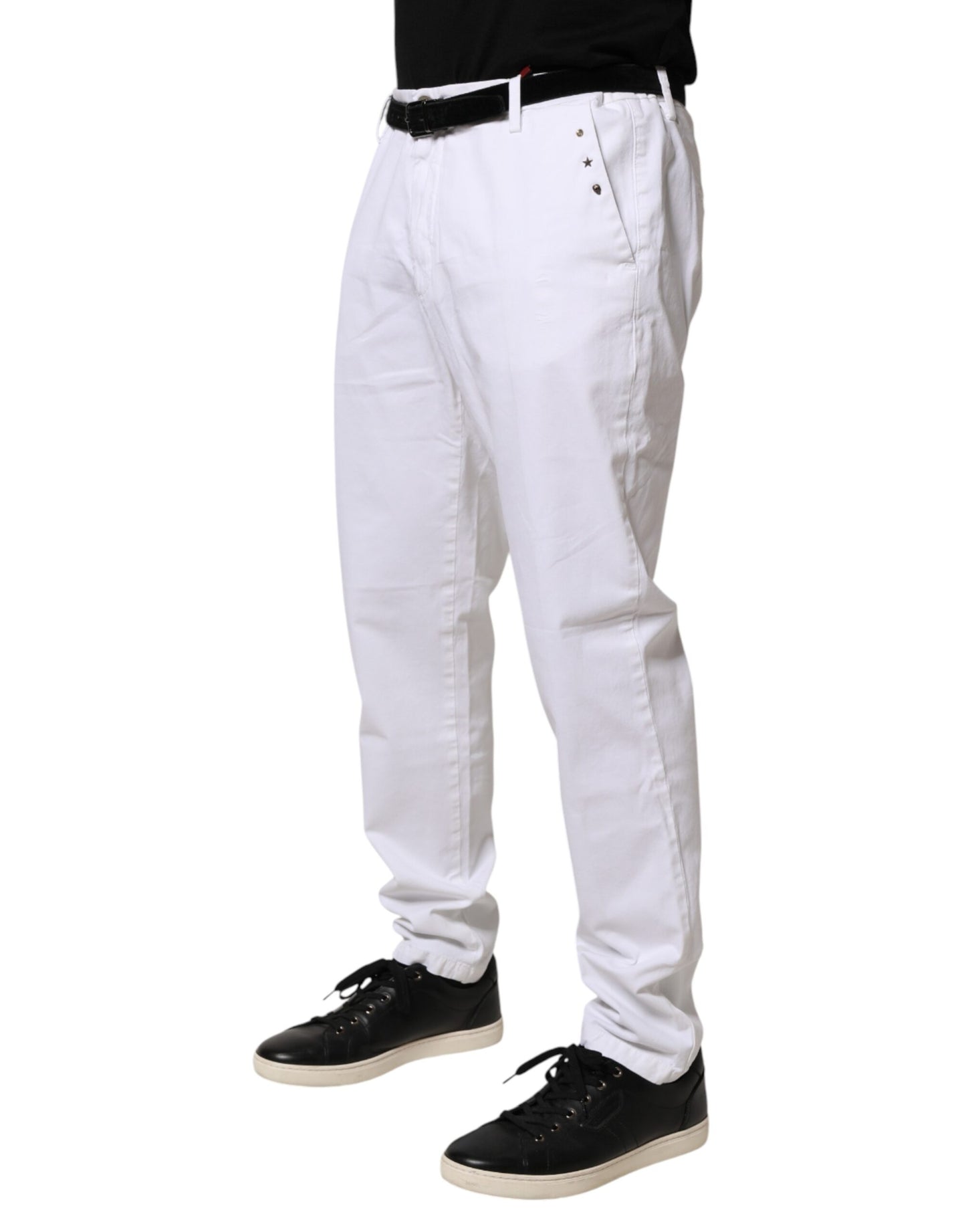Jean skinny blanc AGLINI pour homme