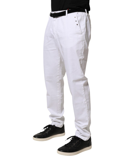 Jean skinny blanc AGLINI pour homme