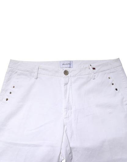Jean skinny blanc AGLINI pour homme
