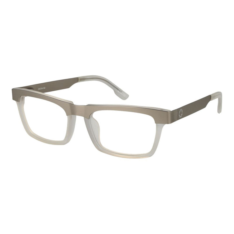 Spy Silver Plastic Glasses (Frames) - Unisex Rectangle Style