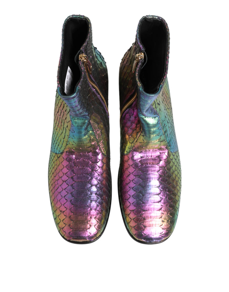 Dolce & Gabbana Multicolor Chelsea Short Ankle Boots