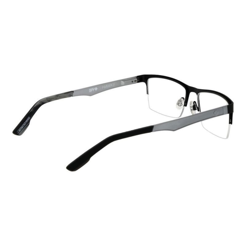 Spy Black Plastic Glasses - Modern Unisex Eyewear