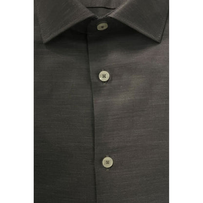 Chemise Baldinini Trend en coton gris