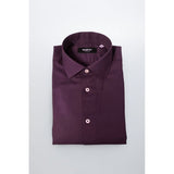 Chemise en Coton Violet Baldinini Trend - Slim Fit