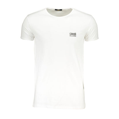 T-shirt en coton blanc Cavalli Class