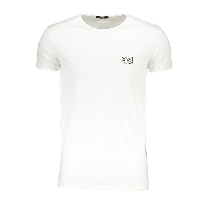 T-shirt en coton blanc Cavalli Class