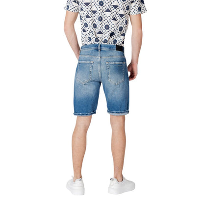 Antony Morato Bermuda en coton bleu