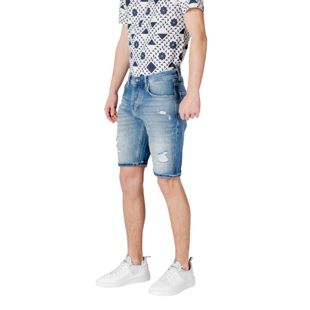 Antony Morato Bermuda en coton bleu