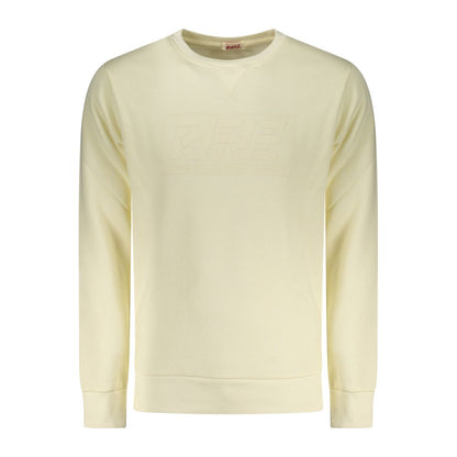Sweat-shirt en coton blanc fusil