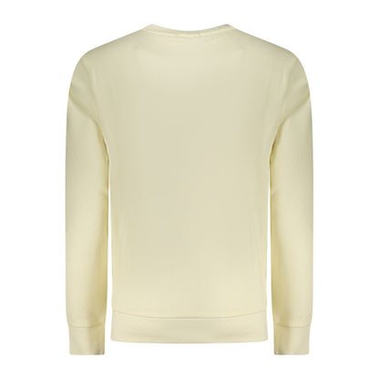 Sweat-shirt en coton blanc fusil