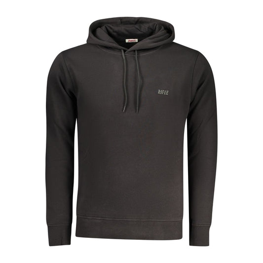 Sweat-shirt en coton noir Rifle